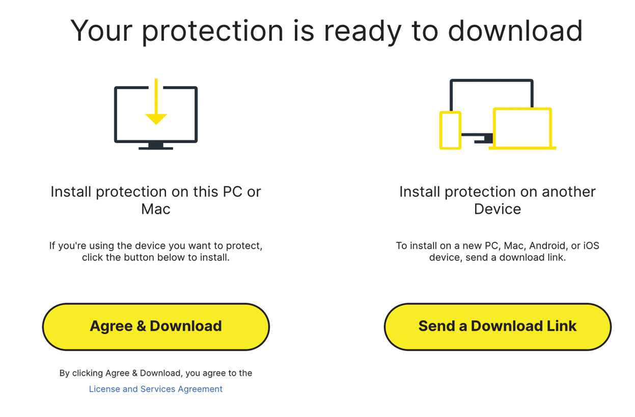 Norton está listo para descargar